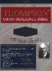 Thompson Chain Reference Large print Bible- BLACK IRONED CALFSKIN Leather