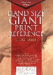 Cornerstone Hand Size Giant Print Reference Bible Genuine Leather